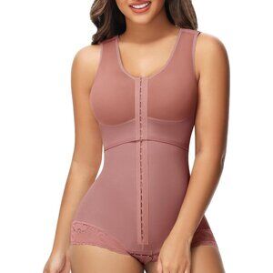 Women's Rosy Brown Stage Body Shaper Tummy Control High Garment Shapewear